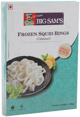 Big Sams Frozen Squid - Rings (Calamari) 250 g